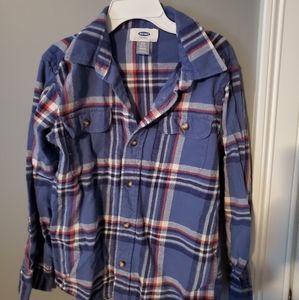 Boy's Old Navy fannel button down shirt